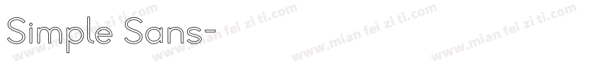 Simple Sans字体转换
